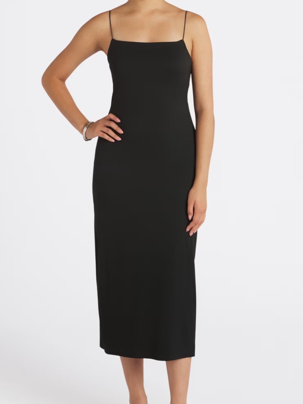Z Supply Paulina So Smooth Midi Dress Black Small NWT